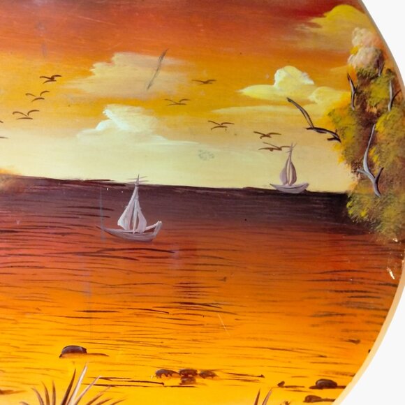 Jean Fritz Guillot Seascape Painting Tropical Landscape Placemat Wall Art Set - Picture 6 of 11